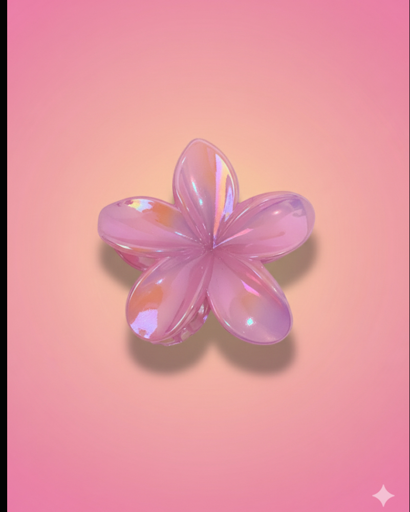 Pinza Flor Hawaiana Rosada